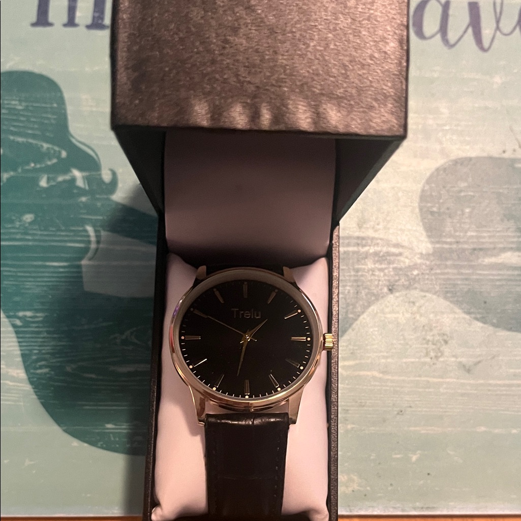 Black And Gold Men's Watch
